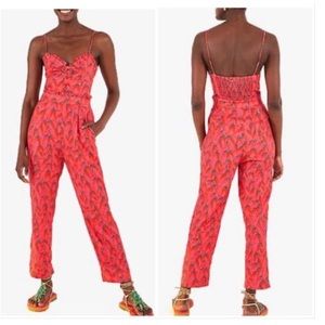 Red pepper farm rio jumpsuit-xs
